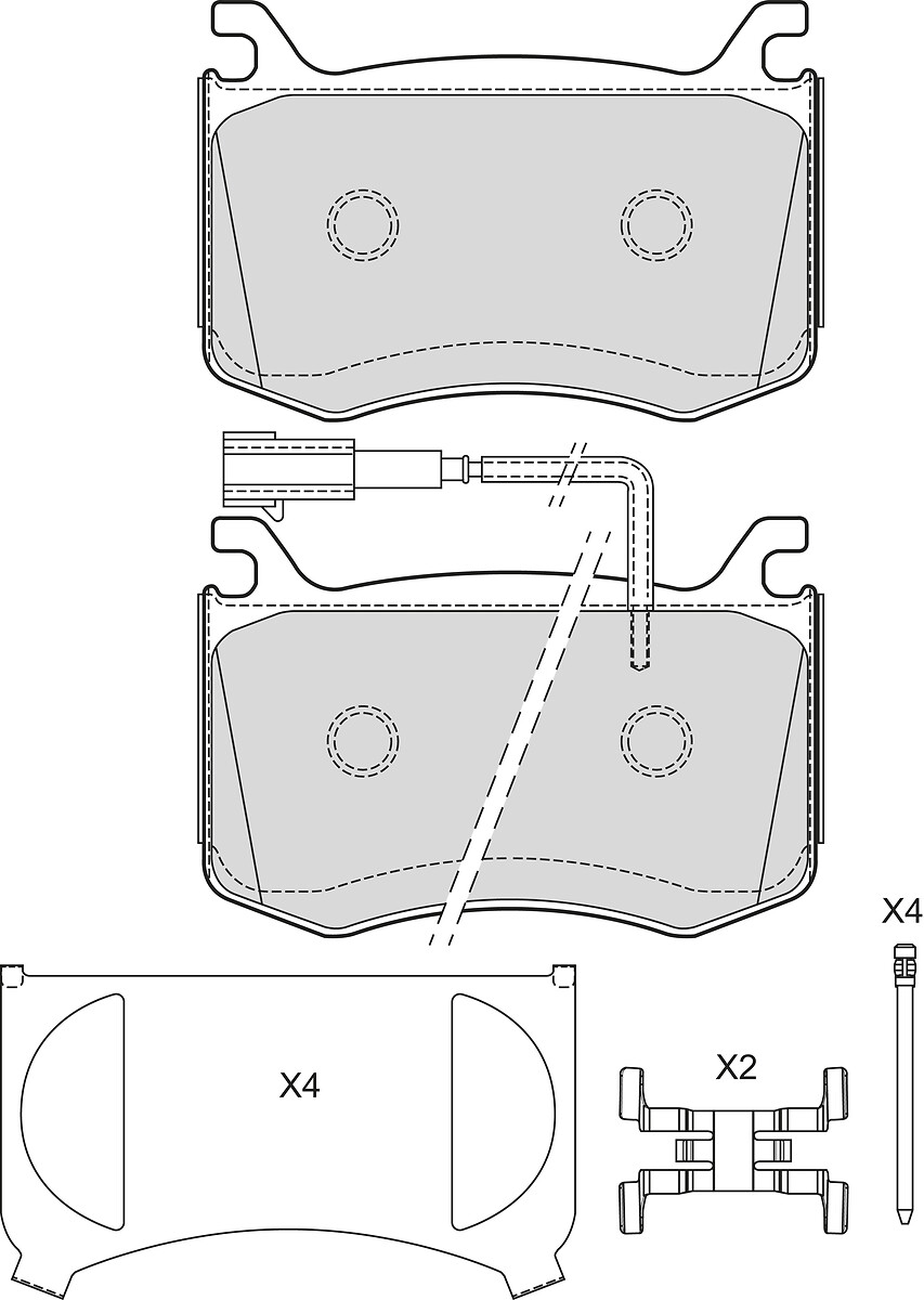 BRAKE PADS ALFA ROMEO GIULIA 2015 FR